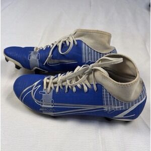 NIKE MERCURIAL Superfly 8 blue white Soccer‎ Cleats boot Mens 7